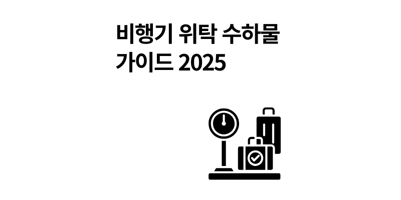 비행기 위탁 수하물 액체 크기 무게 2025 규정