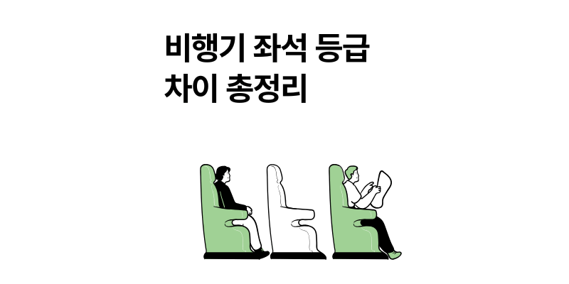 비행기 좌석 등급 차이 총정리｜퍼스트·비즈니스·이코노미 가격·추천