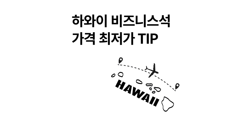 하와이 비즈니스석 가격, 항공사별 왕복 비교 & 최저가 찾는 팁 2025년